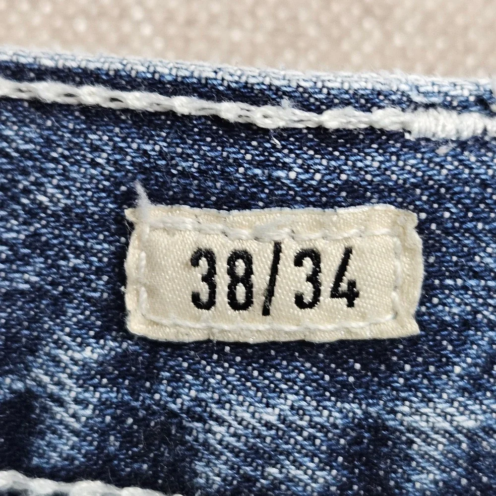 Ariat M4 Coltrane Relaxed Boot Cut Jeans Mens 38x34 Blue Durango Wash Denim *